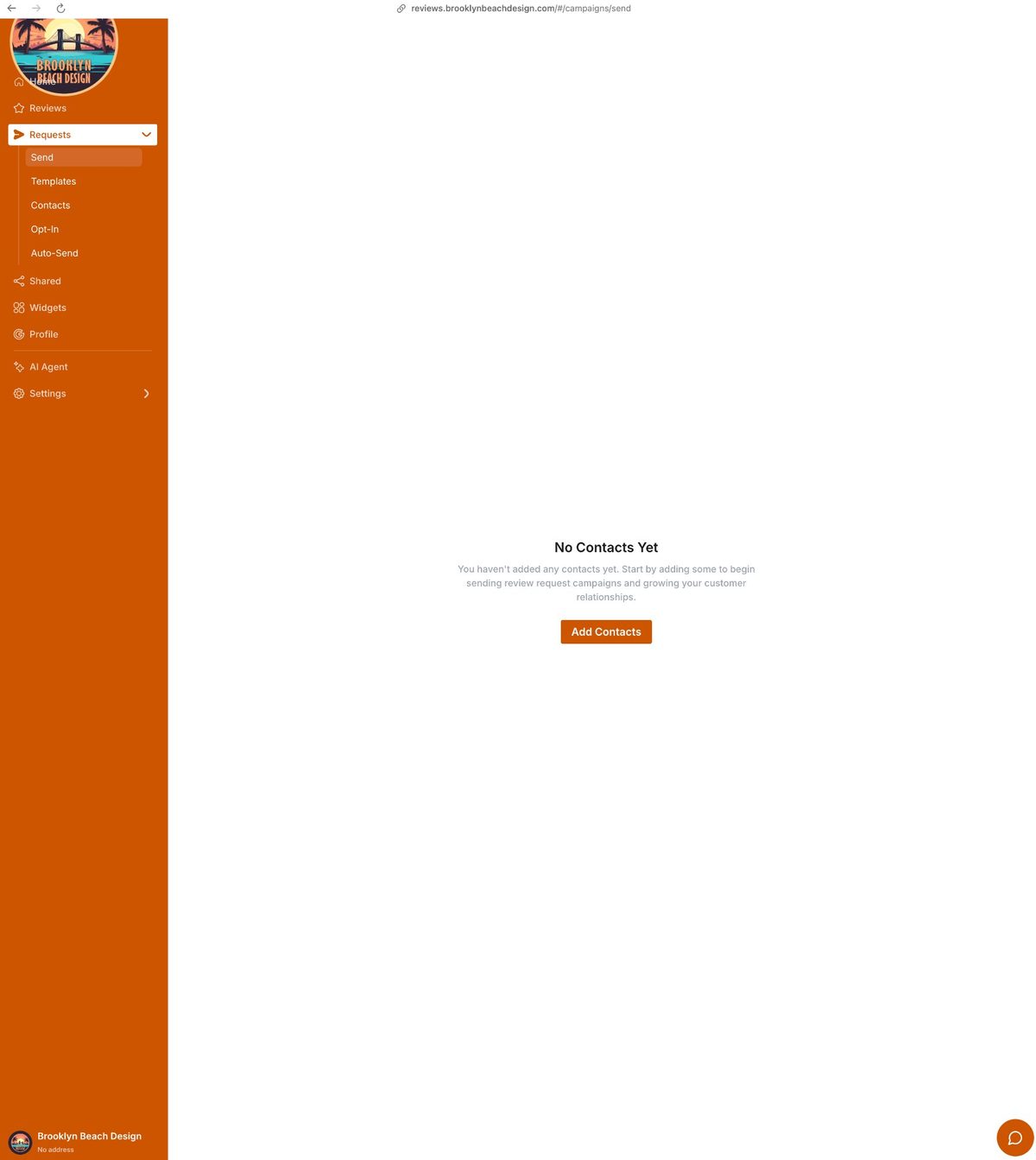 Template creation screen with our platform advice panel